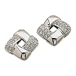 14K White Gold Diamond Fashion Earrings
