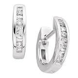 Diamond Hoop Earrings 1/5ctw