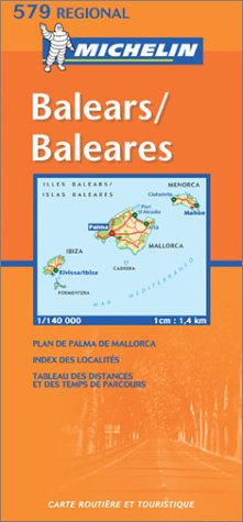 City Travel Guides Discounted  Livres : Carte routière : Baleares, N°11579 (en espagnol)