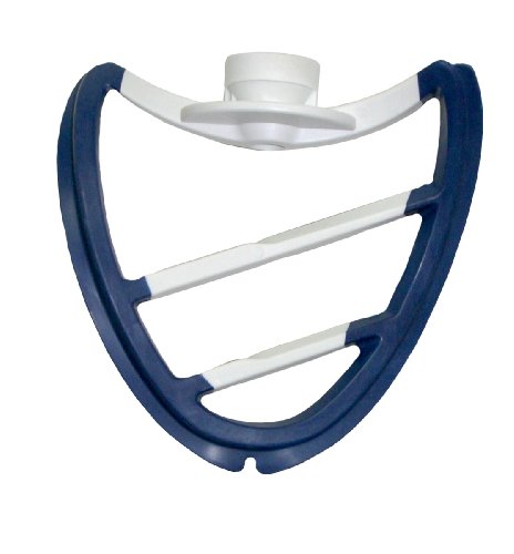 Scrape-A-Bowl Blade by Pourfect for Kitchenaid 5-Quart Artisan Mixer, Cobalt Blue