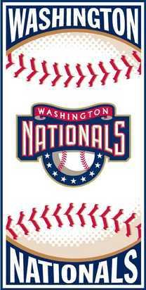 Buy Washington Nationals Centerfield Beach Towel Set of 2 by Biederlack