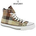 Converse All Star Plaid Pattern Hi-Tops - Brown