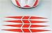 Sporting Goods : Reflective Red Bicycle Helmet Decals