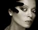 DIANA ROSS BLACK AND WHITE Mouse Mat - Size 24cm x 20cm
