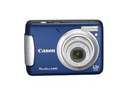 Canon PowerShot A480 10 MP Digital Camera with 3.3x Optical Zoom and 2.5-inch LCD (Blue)