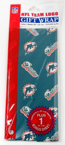 NFL Miami Dolphins Wrapping Paper