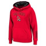 COLOSSEUM Ball State Cardinals NCAA Women's Pullover Hooded Sweatshirt, Team Color