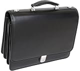 McKlein River North Leather Triple Compartment Briefcase