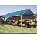 10ft. Forest Green Shade Netting Gable End