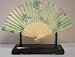Handpainted Fabric and Bamboo Fan