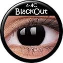 Fasching Kontaktlinsen Farbige Kontaktlinsen crazy Kontaktlinsen crazy contact lenses Schwarz Black D&auml;monaugen Hexenaugen 1 Paar zu Karneval, Halloween, Fasching und Kost&uuml;m..Mit Kontaktlinsenbeh&auml;lter.