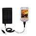Solar Powered Rechargeable External Battery Pocket Charger for the HTC Blue Angel - uses Gomadic TipExchange Technology