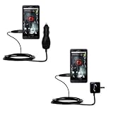 Essential Kit for the Motorola Droid X includes a Car and Wall Charger – uses Gomadic TipExchange Technology