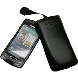 Suncase Tasche / Samsung Wave S8500 / Leder Handytasche Ledertasche *Speziell - Lasche mit Rueckzugfunktion* Schwarzvon "Suncase"