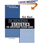 Business Statistics, Student Study Guide: For Contemporary Decision Making by Ken Black