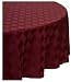 Reflections 60 by 84-Inch Oval Tablecloth, Merlot