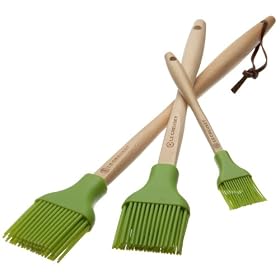 Le Creuset Amazon.com Exclusive 3-Piece Silicone Brush Set, Kiwi by Le Creuset