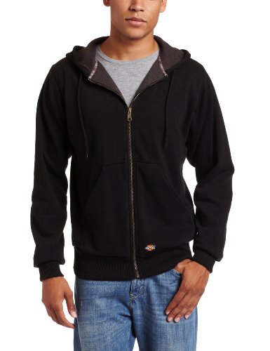 Dickies Mens Thermal Lined Fleece Jacket, Black, 3X-Large Tall