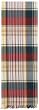 Durable Hand Woven 100% Cotton Colorful White and Yellow Plaid Table Runners 12x72 Inches Set of Two