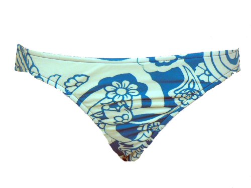 Radio Fiji Blue/Red Retro Floral Swimsuit-bottoms