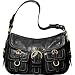 AUTHENTIC COACH LEGACY BLACK LEATHER MEDIUM FLAP SHOULDER 12654