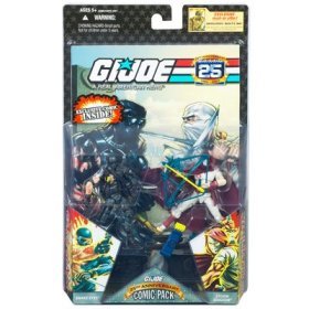 G.I. JOE 25th Anniversary Comic 2-Packs: SNAKE EYES and STORM SHADOW by Hasbro