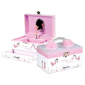 Think Pink Fairy Blossom Musical Jewellery Box