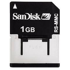 SanDisk Reduced Size Multimedia Card (RS-MMC) Speicherkarte 1GB (original Handelsverpackung)