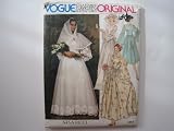 Vogue Pattern 1363 Paris Original Nina Ricci Misses' Bridal Dress, Belt, Slip, Scarf Size 14