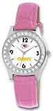 NFL Women's CH20009 Kansas City Chiefs "Game Day Dazzler" Pink Leather Watch