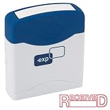 Pre-Inked Title Stamp, RECEIVED, Red Ink, EA EXP99621