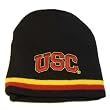USC Trojans Football Cuffless Beanie - Black Striped