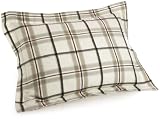 Pinzon 160-Gram Yarn-Dyed Flannel Standard Sham, Serenity Plaid