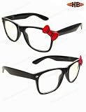 Hello Kitty Bow Tie Clear Lens Sunglasses