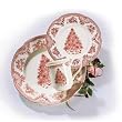 Johnson Brothers Old Britain Castles Pink Christmas 12-Piece Dinnerware Set, Service for 4