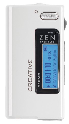 Creative メモリープレーヤー Zen Nano Plus 512MB ホワイトモデル CZNP512-WT