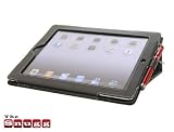 Snugg iPad 3 Case - The New iPad 3rd Generation Leather Case Cover and Flip Stand with Elastic Hand Strap, Stylus loop, Premium Nubuck Fibre Interior and Velcro Flap to Secure your iPad in Place (Black) - Automatically Wakes and Puts the iPad 3 to Sleep - From Snugg, The Creators of the Number 1 Best Selling iPad 2 Case