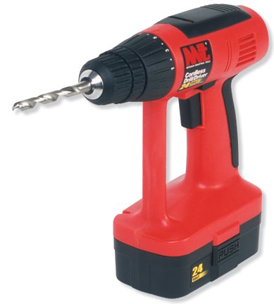 24 VOLT CORDLESS DRILL W/ACCES