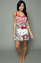 Hello Kitty Intimates The One Fine Day Chemise in Black,Sleepwear for Women