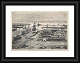 EGYPT/PORT SAID/DOCKS - Framed 16x12 Print (40x30cm) by Mary Evans