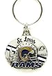 St. Louis Rams Oval Pewter Keychain