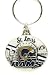 St. Louis Rams Oval Pewter Keychain