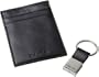 Calvin Klein Men's Leather Front Pocket Wallet With Money Clip,Black,One Size