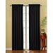 Eclipse Suede 42-Inch by 84-Inch Thermaback Blackout Panel, Black