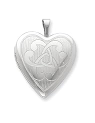 Genuine .925 Sterling Silver 20mm Heart Locket. 100% Satisfaction Guaranteed.