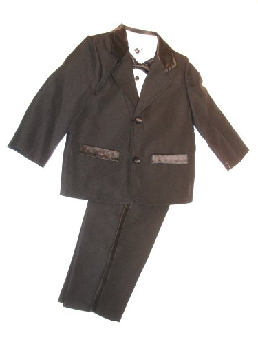 Good Lad Infant Boy Black 4pc Tuxedo