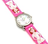 Nurse Theme Pink Rubber Children's Watch With Second Hand