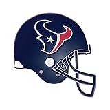 Pack of 4 NFL Houston Texans Football Helmet Sports Decor Window Clings 12"