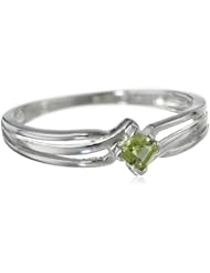 Sterling Silver Gemstone Ring (0.25 cttw)