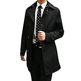 (ブルーム)BLOOM ビジネス コート メンズ 高品質 LL トレンチコート ブラック